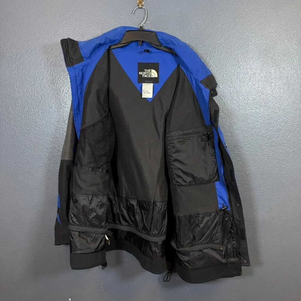 The North Face L men's blue/black EXTREME gear Ski jacket snowboarding vintage